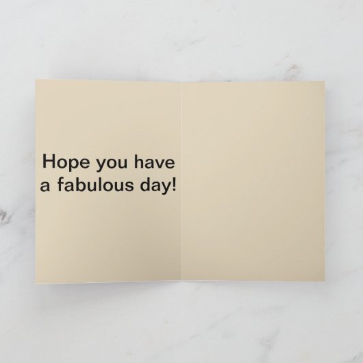 Belle carte d'anniversaire d'âne multicolore (Intérieur)