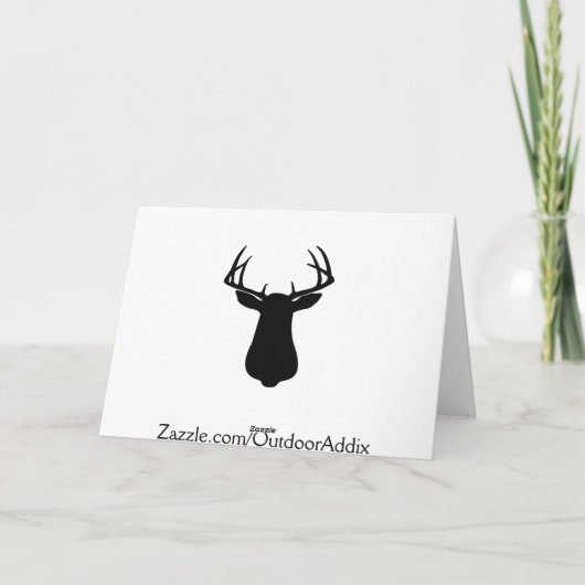 Belle carte d'anniversaire de cerfs (Dos)