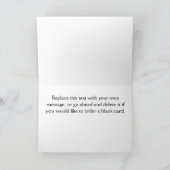 Belle carte d'anniversaire de cerfs (Intérieur)