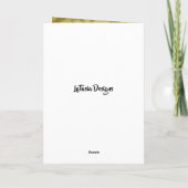 Belle carte d'anniversaire de femme afro-américain (Dos)