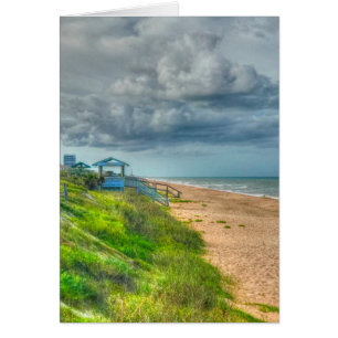 Belle carte d'anniversaire de la plage