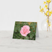 Belle carte d'anniversaire de rose de rose (Fleur jaune)