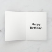 Belle carte d'anniversaire florale (Intérieur)