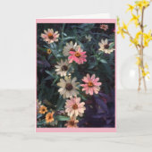 Belle carte d'anniversaire florale (Fleur jaune)