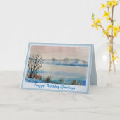 Belle carte d'anniversaire Pittoresque pour hommes (Fleur jaune)