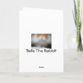 Belle Carte d'Anniversaire Rabbit (Dos)