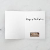 Belle Carte d'Anniversaire Rabbit (Intérieur)