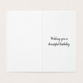 Belle carte d'anniversaire Renard (Inside Unfolded)