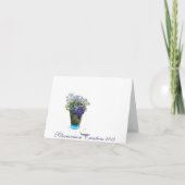 Belle carte d'anniversaire "Violets sont Bleus" (Dos)