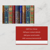 Belle carte d'appel Book Spines (Paris) (Devant / Derrière)