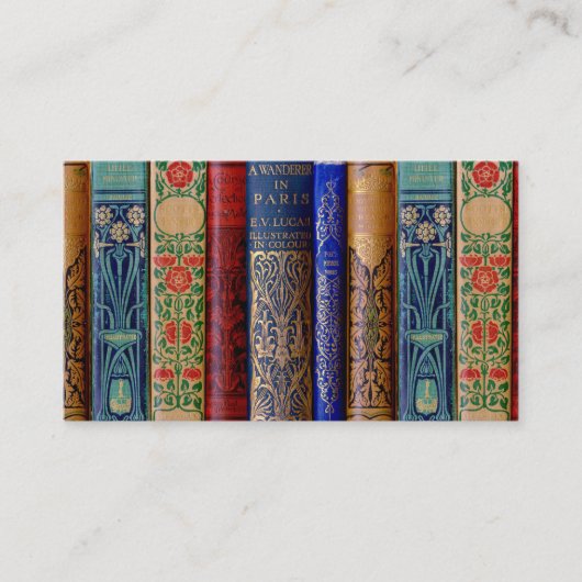 Belle carte d'appel Book Spines (Paris) (Devant)