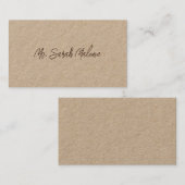 Belle carte d'appel de nom de graduation de script (Devant / Derrière)