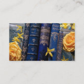 Belle carte d'appel Livre Spines (Bleu) (Devant)