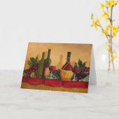 Belle carte d'art de vin (Fleur jaune)