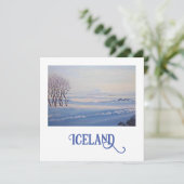 Belle carte d'art paysager islandais (Debout devant)