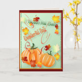 Belle carte d'automne (Fleur jaune)