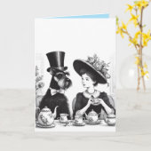 Belle carte de chien (Fleur jaune)