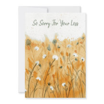 Belle carte de condoléances