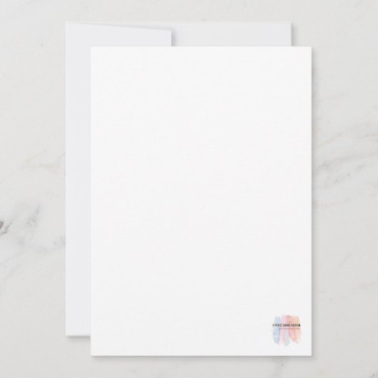 Belle carte de condoléances (Dos)