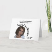 Belle carte de condoléances florale D1 (Dos)
