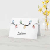 Belle carte de design de Noël en aquarelle (Fleur jaune)