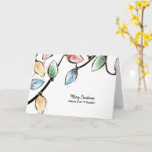 Belle carte de design de Noël en aquarelle (Fleur jaune)