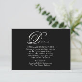 Belle carte de détails Mariage fleurie (Debout devant)