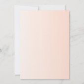 Belle carte de Faire-part de mariage Floral rose (Dos)