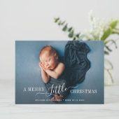 belle carte de faire-part de naissance photo en le (Debout devant)