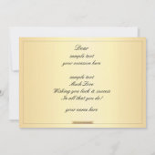 Belle carte de félicitations design floral brun (Dos)