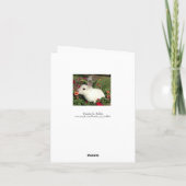 Belle carte de félicitations Fleur Jaune (Dos)