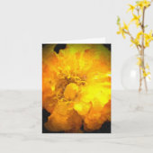 Belle carte de félicitations Fleur Jaune (Fleur jaune)