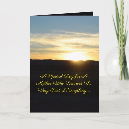 Belle carte de fête des mères (Devant)