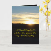 Belle carte de fête des mères (Fleur jaune)