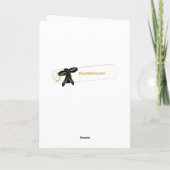 Belle carte de graduation Gold et Black Balloons (Dos)