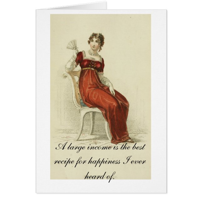 Belle carte de Jane Austen (Devant)