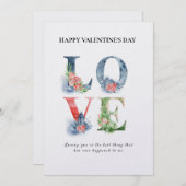 Belle carte de la Saint Valentin Love Letter Card (Devant / Derrière)