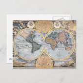 Belle carte de l'Atlas antique (Devant / Derrière)