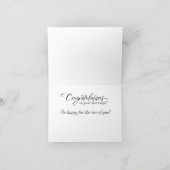 Belle carte de mariage de bouquet (Intérieur)
