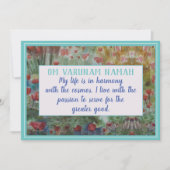 Belle carte de méditation Mantra et Affirmation (Devant)