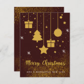 Belle carte de Noël (Devant / Derrière)