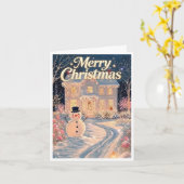 Belle carte de Noël (Fleur jaune)