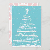 Belle carte de Noël (Devant / Derrière)