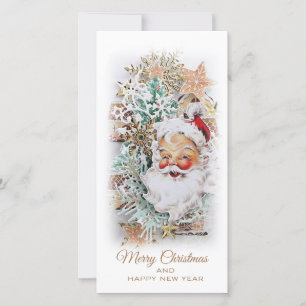 Belle carte de Noël avec Père Noël