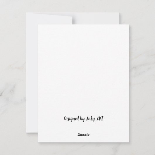 Belle carte de Noël Cardinal Ted Flat (Dos)