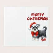 Belle carte de Noël de chien (Outside Unfolded)