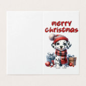 Belle carte de Noël de chien (Outside Unfolded)
