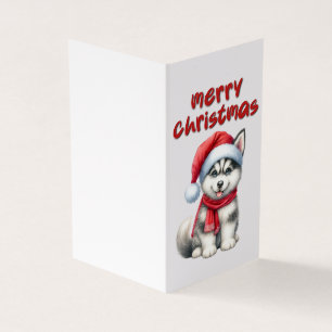 Belle carte de Noël de chien