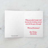 Belle carte de Noël de lumières du nord (Intérieur)