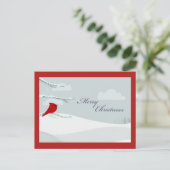 Belle carte de Noël du cardinal (Debout devant)